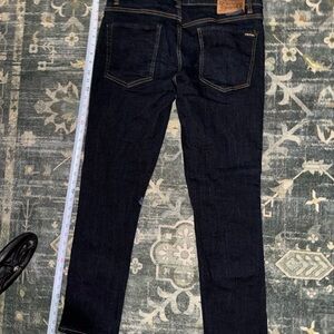 Men's Dark Indigo Straight Fit Jeans - Unbranded
